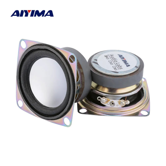 AIYIMA 2Pcs 2" Inch 4 Ohm 3W Full Range Speaker Mini Portable Audio Speaker Stereo Woofer Loudspeaker Box Diy Accessories