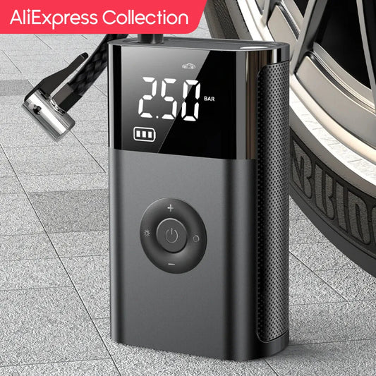 AliExpress Collection Mini Air Compressor 12V 150PSI Portable Electric Air Pump Car Tire Inflator For Motorcycle Bicycle Tire